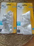 Set Of 2 Great Value Led Gu10 50w Warm White Dimmable 500 Lumens Bulbs Ind Mr16. Fixed Price $20.00.