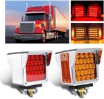 Wodvyss 2x Square Double Face Fender 2turn Signal Lights 52 Leds Single Stud .... Fixed Price $70.99.