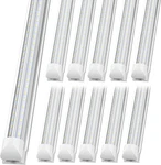 Etl 8ft Led Shop Lights 4-25pack 100w 15000lm 6500k Cool White T8 Tubes Ge. Fixed Price $104.89.