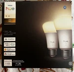 Philips Hue Smart Bulbs And Bridge Set With Alexa Google Home 75w 2-pack. Fixed Price $40.00.