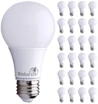 Bioluz Led A19 9w (60w Equiv.) 3000k Soft White Light Bulbs - 24-pack E26. Fixed Price $74.50.