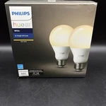 Philips Hue White 2x Single A19 Bulbs Warm New Sealed Box Of Two. Fixed Price $16.99.