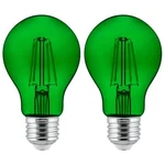 2-pack Sunlite Led Transparent Green A19 Filament Bulbs, 4.5 Watts, Dimmable. Fixed Price $23.44.