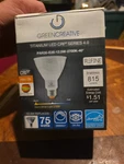 Greencreative Titanium Crisp Series Led Bulb Par30 E26 12.5v 2700k 40 Dimmable. Fixed Price $16.99.