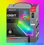 New Monster Digit 3 Panel Smart Alexa Google 3d Led Panels Lights Starter Kit. Fixed Price $34.95.