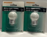 2 Sylvania 19433 Night Light, 120 V, 7.5 W, Incandescent Lamp, 30 Lumens. Fixed Price $21.87.