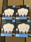 Lot Of 4 Total 12 Merkury Smart Wi-fi A19 60w Led Bulb Dimmable White Free-ship. Fixed Price $64.00.