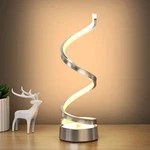 Nu R Infinity Spiral Led Table Lamp, Dimmable Metallic Bedside Lamp With To. Fixed Price $75.88.
