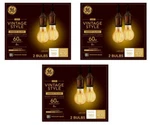 (6 Bulbs) Ge 48556 Vintage Style, Amber Glass A19 Led Light Bulb, 60 Watt. Fixed Price $39.77.