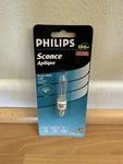 Philips 120v 100w Bc100q-cl Halogen T4 Mini Candelabra Light Bulb Brt White New. Fixed Price $9.99.