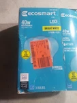 Ecosmart 40 W Eq. Clear Glass Filament Vintage Edison Led Light Bulb (3-pack). Fixed Price $10.19.
