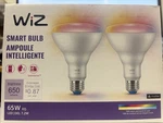 Wiz 7.2br30/wi-fi 2 Pack Smart Bulb 7.2w 65w Eq. 650 Lumens Led Rgb Spacesence. Fixed Price $9.99.