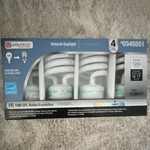 Utilitech 18w Spiral Cfl Light Bulbs Daylight 5000k 4-pack Energy Star Ul. Fixed Price $27.46.