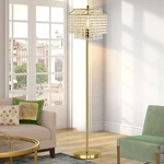 Luvkczc Gold Crystal Floor Lamp, 64" Tall Elegant Standing Lamp With. Fixed Price $130.14.