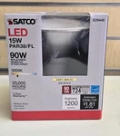 Satco S29446 - 15 Watt Par38 Led Light Bulbs 3000k 6 Pack. Fixed Price $50.00.