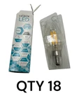 (qty 18) Luxrite Lr21594 Led Light 5w Torpedo E12 3000k, 3.77" Shape: Ctc B11. Fixed Price $34.99.