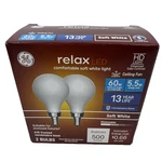 Ge Relax 60w Rep Led Hd Bulbs A15 Med Base Ceiling Fan Frosted Soft White 2-pack. Fixed Price $17.99.
