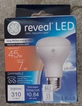 *new* Ge Reveal Led Indoor Flood Bulb R20 Dimmable 7-watt #447. Fixed Price $8.98.