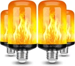 Y- Stop Upgraded Led Flame Light Bulbs, 4 Modes Flickering Black-4 Pack. Fixed Price $42.01.