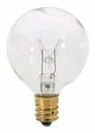 Satco S3847 120v Candelabra Base 40-watt G12.5 Light Bulb, Clear. Fixed Price $25.89.
