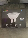 New Bluex Led Par38 Flood Light Bulb, 18w (120 W Equivalent), 2 Pack - Purple. Fixed Price $10.00.