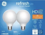 Ge G25 Refresh Hd Daylight Led Bulb 4.5 Watts 47658 40w 350 Lumens Clear 2 Bulbs. Fixed Price $14.95.
