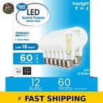 Great Value 18yr A19 Led Bulb 12 Pack Dimmable 7w Daylight E26. Fixed Price $38.99.