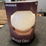Sylvania Mood Glo G40 25w White Globe Bulb 25g40/w/rp Nos Usa New. Fixed Price $9.00.