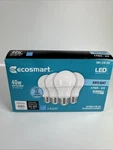 (4-pk) Ecosmart A19 Dimmable Led Light Bulb Daylight 40-watt Equivalent. Fixed Price $7.99.