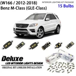 15pcs Led Interior Light Upgrade For Benz M Class W166 Gle Bulbs. Fixed Price $25.92.