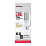 Satco S49671 - 22 Watt Led Hid Replacement Corncob Bulb 2700k (1 Or 3 Pack). Fixed Price $89.85.
