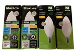 4 Maxlite Frosted Candelabra Led Soft White Light Bulb 4-watt 40 Watt 2700k E12. Fixed Price $11.99.
