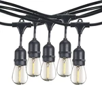 Diodesy- 48ft Led Outdoor String Lights With S14 Shatterproof Bulb & 15 Hangin. Fixed Price $306.90.
