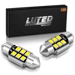 Luyed 2 X Super Bright 2835 6-ex Chipsets Error Free 1.25 31mm, Xenon White. Fixed Price $13.99.