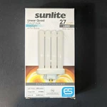 Sunlite Linear Quad 4 Pin 27 Watt Light Bulb Daylight. Fixed Price $15.00.