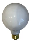 60w - 120v G25 Medium Brass Base White Athalon Light Bulb (6 Pack). Fixed Price $29.99.