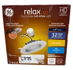 Ge Relax Led 8w 4" Recessed Downlight Soft White Dimmable Never Used Open Box 57. Fixed Price $8.88.