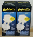 Lightwiz Spiral Electronic Fluorescent Light Bulbs 15 Watts 2 Pack #h15027 New. Fixed Price $12.99.