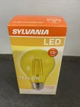 Sylvania Ultra Led Colored Glass A19 Light Bulb Pack Of 1 Yellow 15 000 Hours. Fixed Price $8.09.