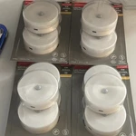 Feit Electric Rechargeable Motion Sensor Led Puck Lights, White, Full Case. Fixed Price $49.99.
