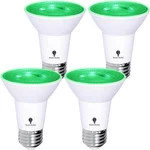 4 Pack Bluex Led Par20 Flood Green Light Bulb - 8w (65watt Equivalent) Damp Ra. Fixed Price $27.79.