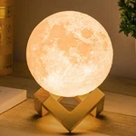 Mydethun 7.1" 16-color 3d Moon Lamp W/ Stand, Remote & Touch - Valentine Gift. Fixed Price $75.61.