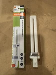 Box Of 10 New 9w/840 Osram Dulux S Twin Cf Light Bulb 40k G23 2 Pin. Fixed Price $25.00.