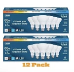 12 Pack New Feit Electric Led Br30 5-color Choice 65w Eq 750 Lum. Fixed Price $34.99.