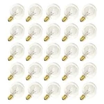 Sival G30 Ww 5w 130v E12 Base Replacement Globe String Light Bulbs (pack Of 25). Fixed Price $32.65.