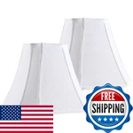 Go&so Set Of 2 Medium Octagonal Lamp Shades Off White Square Cut Corner Floor Ta. Fixed Price $71.48.