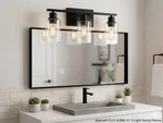 Apenath 3-light Vanity Light Fixture Matte Black Bathroom Wall Sconce Nib Ltv202. Fixed Price $50.00.