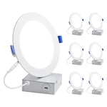 Lepro 6 Pack 4 Inch Canless Led Recessed Light Junction Ultra-thin 5000k. Fixed Price $84.10.