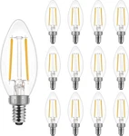 24 Pack E12 Candelabra Led Bulbs 60 Watt Equivalent, Dimmable Chandelier. Fixed Price $18.00.