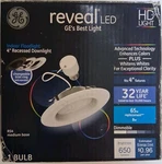 Ge Reveal Led 4" Recessed Downlight Indoor Floodlight Rs4 Medium Base 650 Lumens. Fixed Price $14.99.